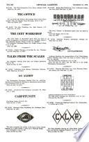 Official Gazette of the United States Patent Office