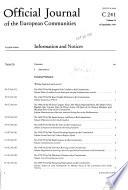 Official Journal of the European Communities