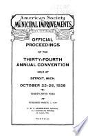 Official Proceedings of the ... Annual Convention
