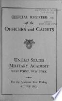 Official Register of the Officers and Cadets of the U.S. Military Academy