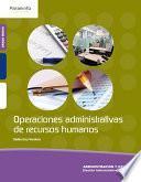 OPERACIONES ADMINISTRATIVAS RECURSOS HUMANOS GM