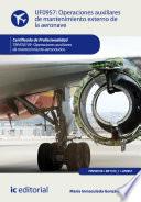 Operaciones auxiliares de mantenimiento externo de la aeronave. TMVO0109
