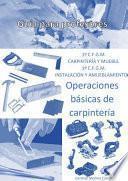 Operaciones básicas de carpintería (Guía para profesores)