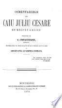 Operile lui Caiu Juliu Cesare traduse romanesce de C. Copacineanu si D. Caianu