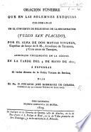 Oração sagrada que nas exequias de Exma. Sra. D. Joanna Bernarda de Sousa Lencastre e Noronha, Marqueza das Minas e Condeça do Prado, ... recitava Fr. F. de S. B.