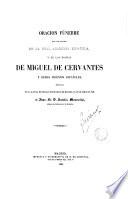 Oración fúnebre que por encargo de la Real Academia Española y en las honras de Miguel de Cervantes y demás ingenios españoles