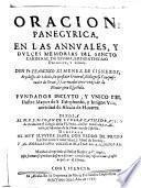 Oracion panegyrica en las annuales y dulces memorias del sancto cardenal ...