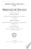 Ordenanza de aduanas ...
