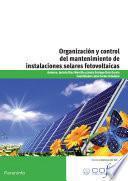 ORGANIZACION Y CONTROL MANTENIMIENTO INSTALACION SOLAR