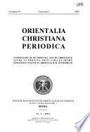 Orientalia christiana periodica