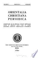 Orientalia christiana periodica
