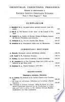 Orientalia christiana periodica