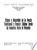 Origen y desarrollo de la poesía tradicional y popular chilena desde la conquista hasta el presente