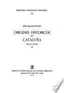 Origenes historicos de Cataluna