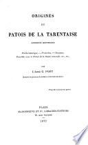 Origines du patois de la Tarentaise