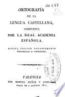 Ortografía de la lengua castellana