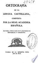 Ortografía de la lengua castellana