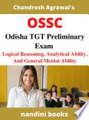 OSSC Exam PDF-Odisha TGT Preliminary Exam PDF eBook