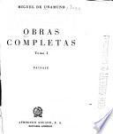Paisaje. 1951.- t.2. Novelas. 1951.- t.3-4. Ensayos. 1950.- t.5. De esto y de aquello; collección de escritos no recogidos en sus libros.- t.6. La raza y la Lengua.- t.7. Prologos-Conferencias-Discursos.- t.8. Letras de America y otras lecturas.- t.9. Novela, 11 y Monodialogos.- t.10. Autobiografia y recuerdos personales.- t.11. Meditacciones y otros escritos.- t.12. Teatro.- t.13. Poesia I.- t.14. Poesia II.- t.15. Poesia III.- t.16. Ensayos espirituales y otros escritos