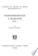 Paleoantropología y evolucion