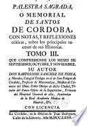 Palestra Sagrada, o Memorial de Santos de Cordoba