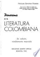 Panorama de la literatura colombiana