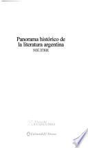 Panorama histórico de la literatura argentina