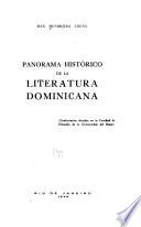 Panorama histórico de la literatura dominicana