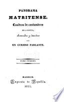 Panorama Matritense- Cuadros de costumbres de la Capital.
