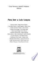 Para leer a Luis Loayza