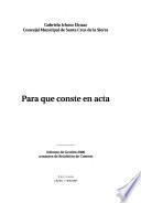 Para que conste en acta