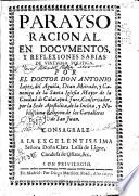 Parayso racional en documentos y reflexiones sabias de virtuosa política