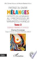 Partage du savoir - Mélanges offerts en hommage au Professeur Mamadou Kandji