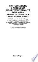 Partecipazione e autonomia nelle territorialità dell'area alpina occidentale