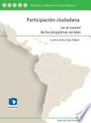 Participación ciudadana en el control de los programas sociales