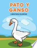 Pato y ganso libro para colorear