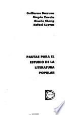 Pautas para el estudio de la literatura popular