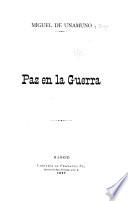 Paz en la guerra