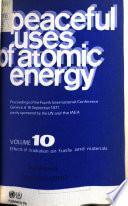 Peaceful Uses of Atomic Energy