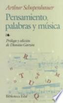 Pensamiento, palabras y música