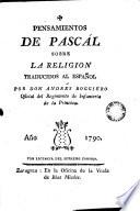 Pensamientos de Pascál sobre la religion