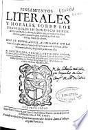 Pensamientos literales y morales sobre los Evangelios de las dominicas despues de Pentecostes ...