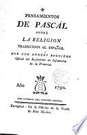 Pensamientos sobre la Religión