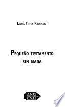 Pequeño testamento sin nada