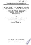 Pequeño vocabulario