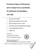 Performance Report of Educational and Vocational Services and Results for Individuals with Disabilities