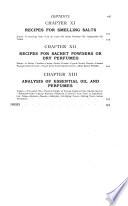 Perfumes, Essential Oils, & Fruit Essences Used for Soap and Other Toilet Articles
