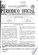 Periódico oficial del gobierno constitucional del estado independiente, libre y soberano de Coahuila de Zaragoza