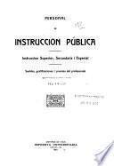 Personal de instruccion pública