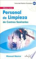 Personal de limpieza de centros sanitarios. Manual básico